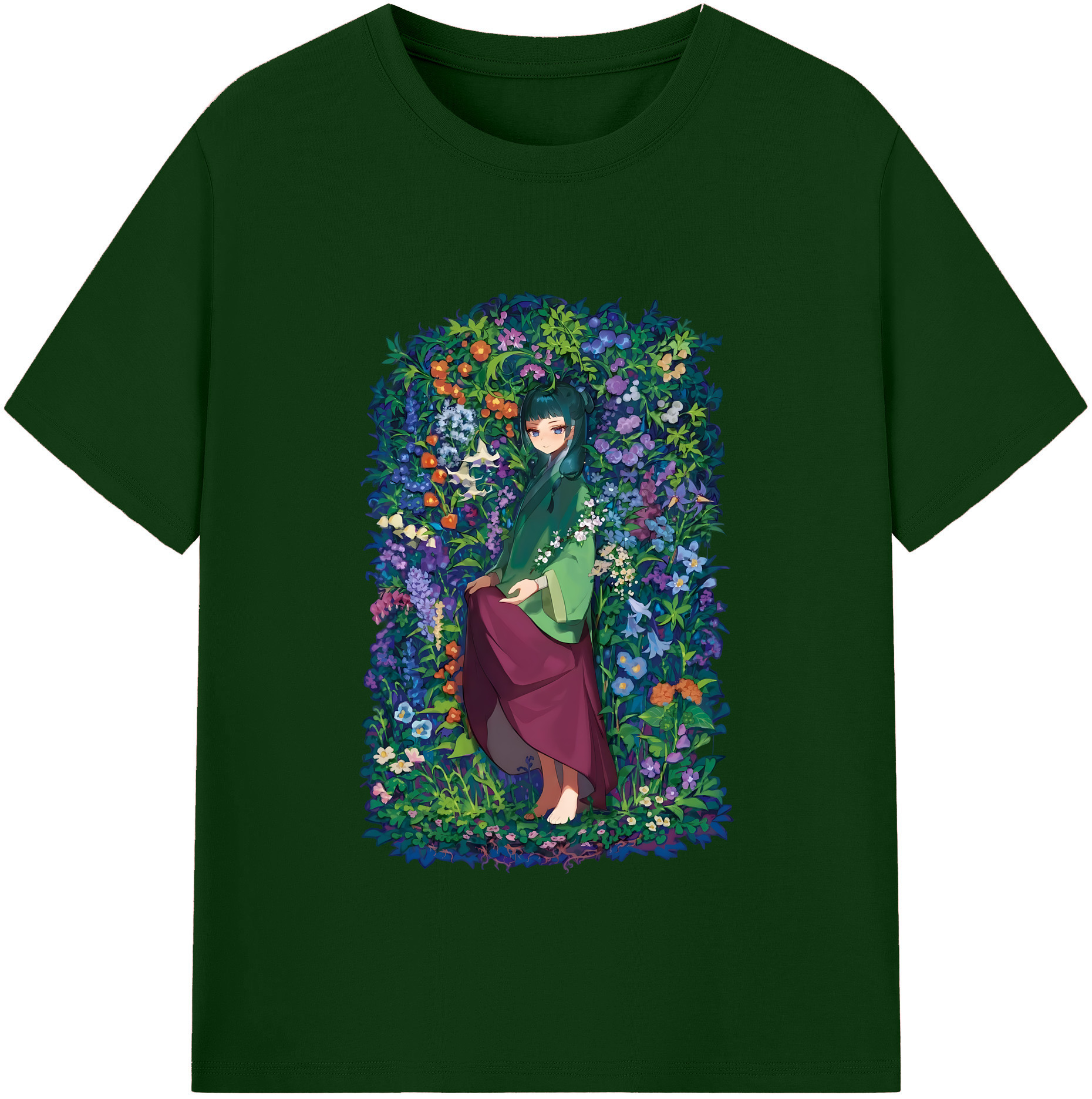 （画像用） 薬屋のひとりごと The Apothecary Diaries 綿100％半袖Tシャツ（フロントプリント）